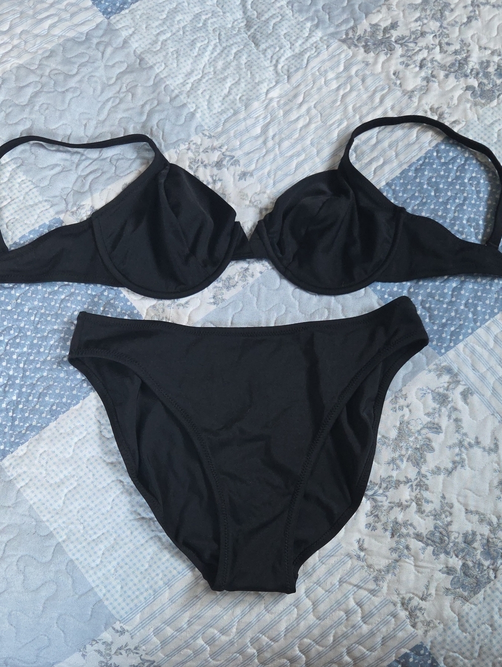 Underwire Black Bikini Set - Women Swim
